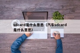 sdcard是什么意思（汽车sdcard是什么意思）