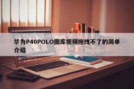 华为P40POLO图库视频拖拽不了的简单介绍