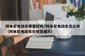 阿米尼电动车质量好吗?阿米尼电动车怎么样（阿米尼电动车价格及图片）