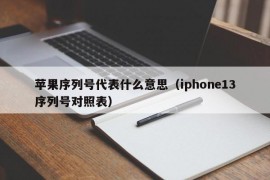 苹果序列号代表什么意思（iphone13序列号对照表）