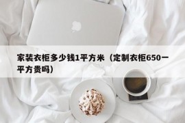 家装衣柜多少钱1平方米（定制衣柜650一平方贵吗）