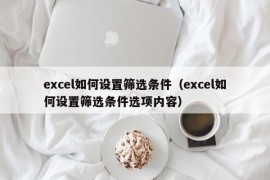 excel如何设置筛选条件（excel如何设置筛选条件选项内容）