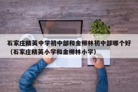 石家庄精英中学初中部和金柳林初中部哪个好（石家庄精英小学和金柳林小学）