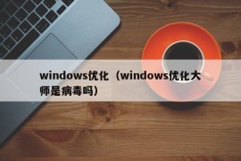 windows优化（windows优化大师是病毒吗）