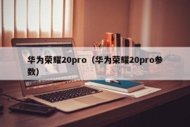 华为荣耀20pro（华为荣耀20pro参数）